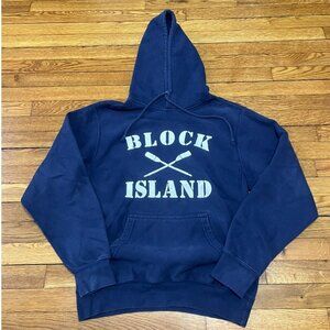 Pro Weave Block Island Hoodie Sweatshirt Unisex Size Small Navy Blue